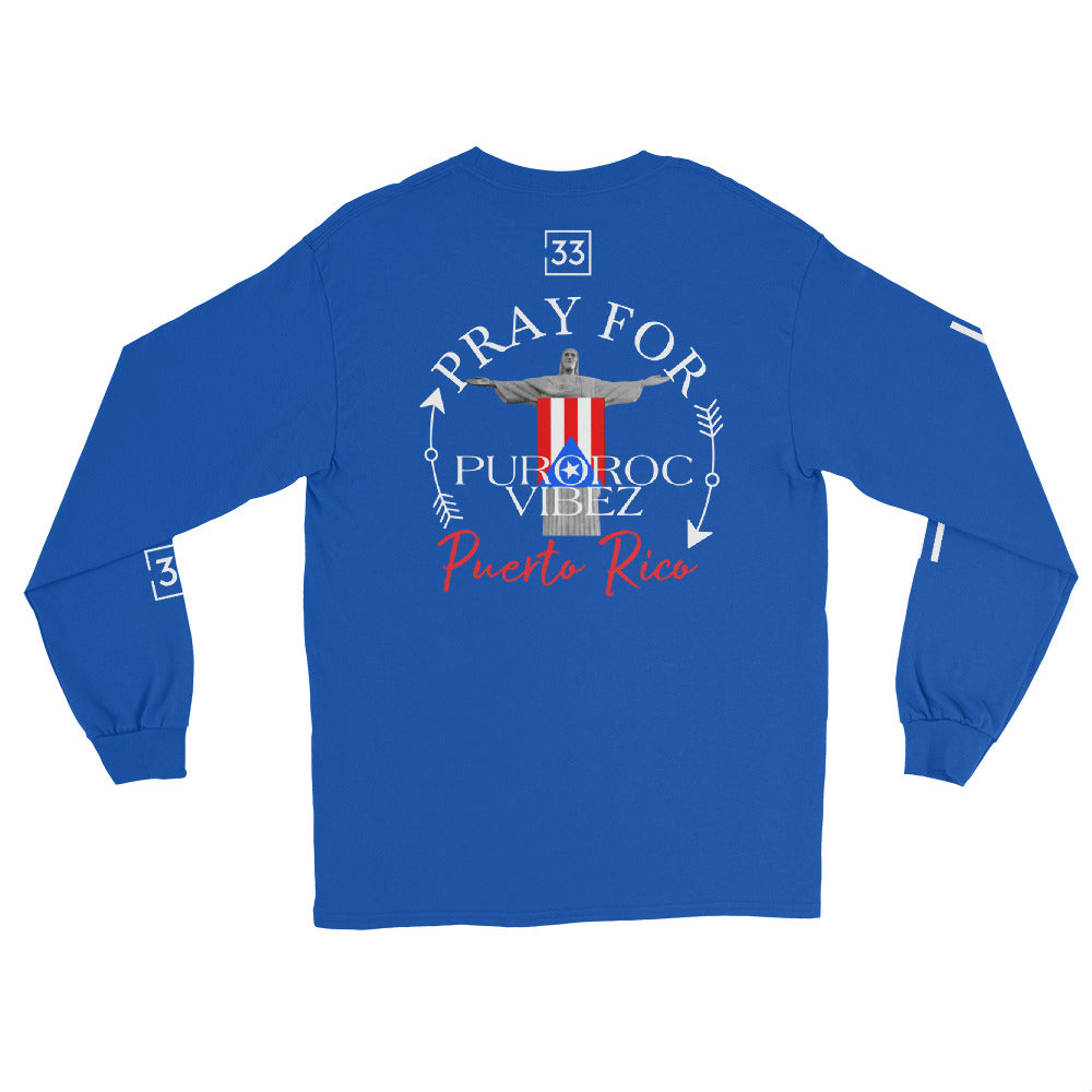 PRAY FOR PR Men’s Long Sleeve Shirt