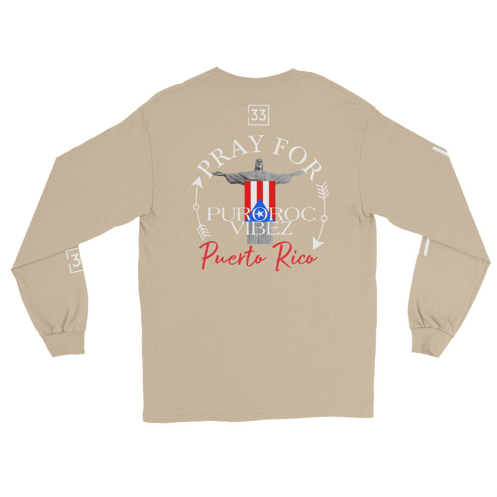 PRAY FOR PR Men’s Long Sleeve Shirt