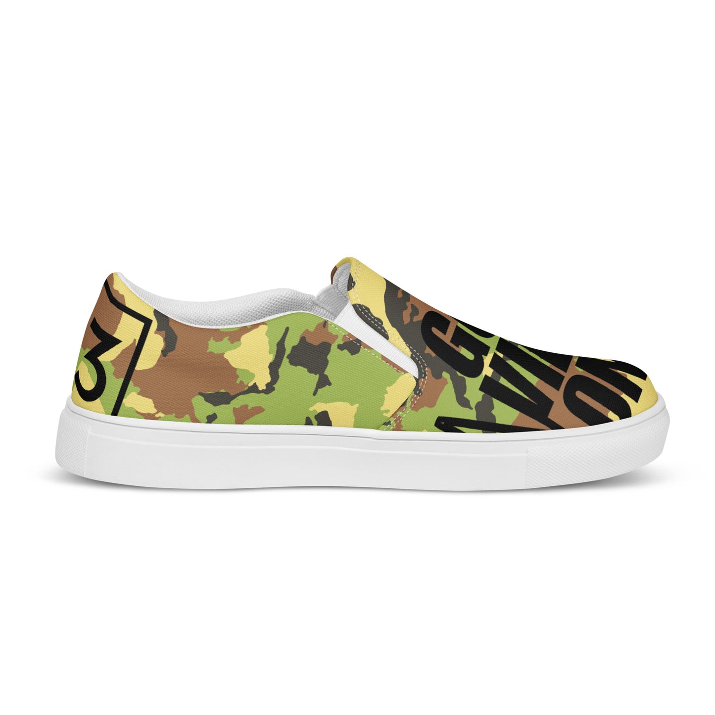 God Vibes Only Men’s slip-on canvas shoes