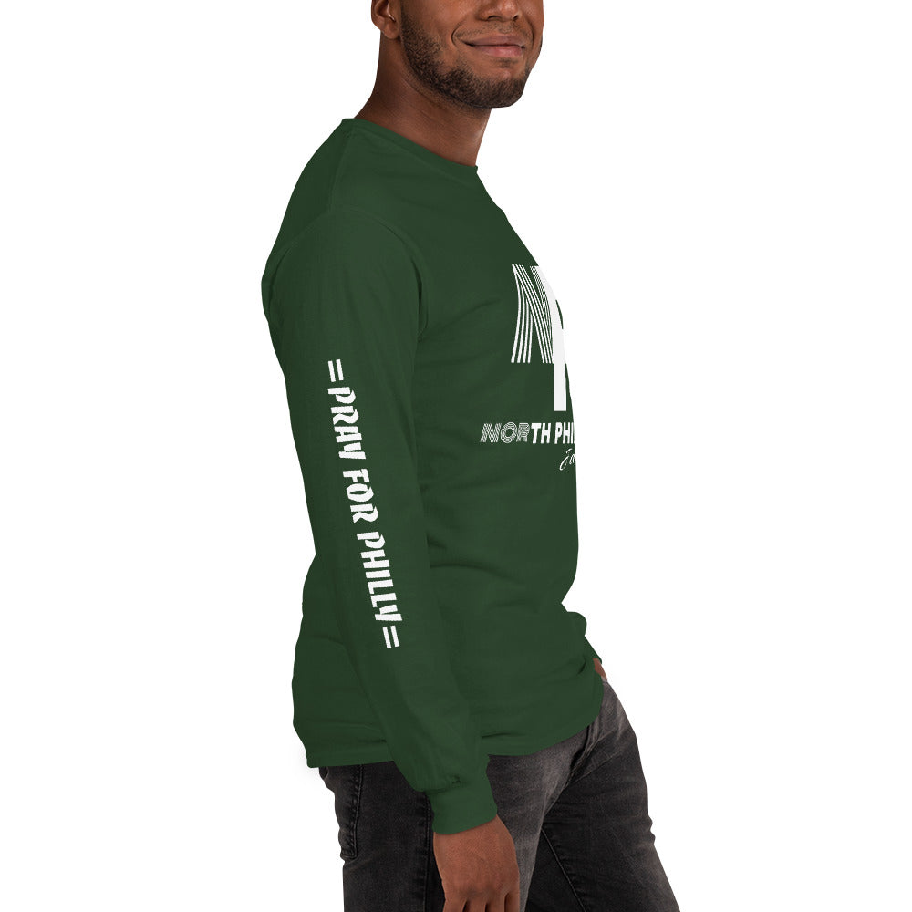 PRAY FOR PHILLY Men’s Long Sleeve Shirt