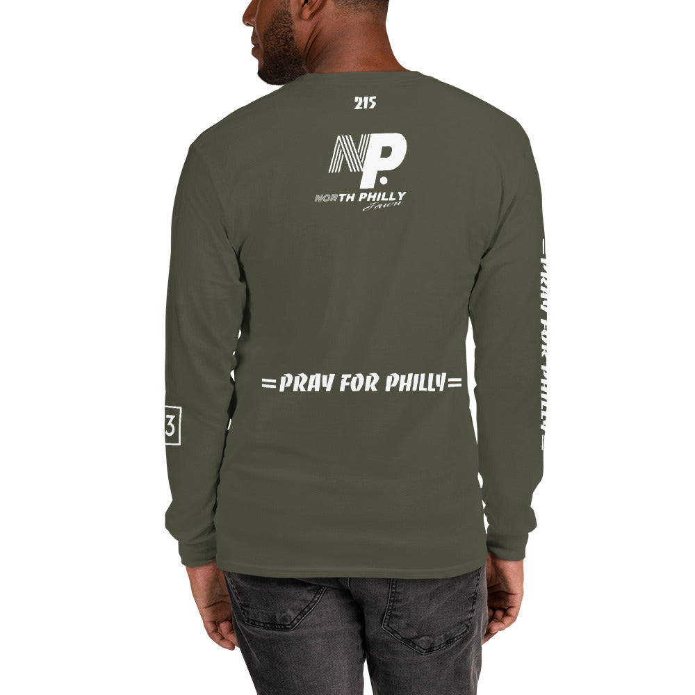 PRAY FOR PHILLY Men’s Long Sleeve Shirt